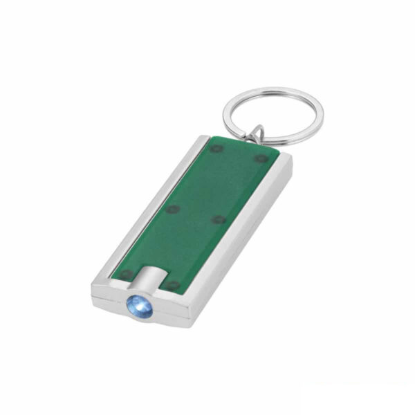 portachiavi colore verde con LED