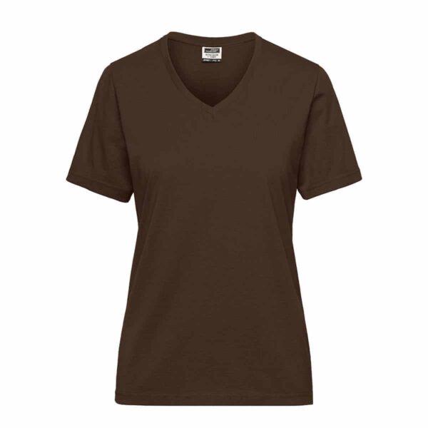 t-shirt marrone femminile lavaggio intensivo aziendale