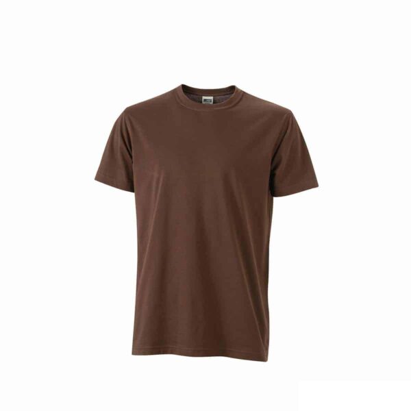t-shirt marrone da lavoro resistente