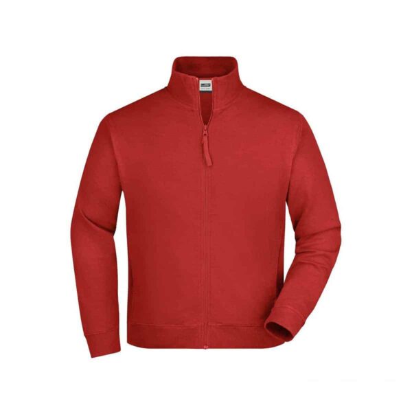 felpa borgogna in cotone french terry con zip
