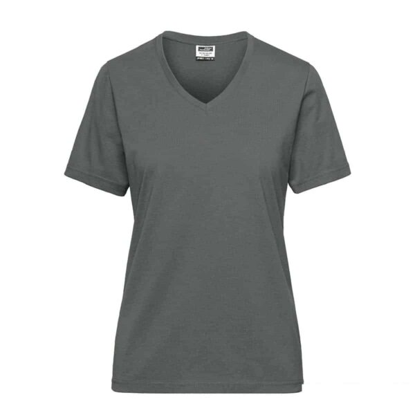 maglia grigio scuro da donna per lavaggi aziendali da personalizzare