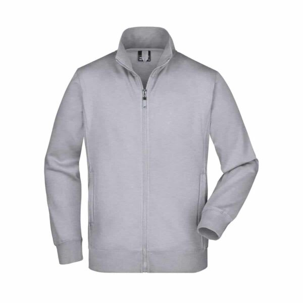 Felpa con zip grigia da uomo 60°C