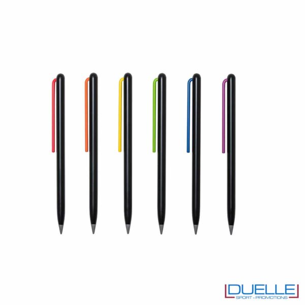Matite in grafite clip colorata