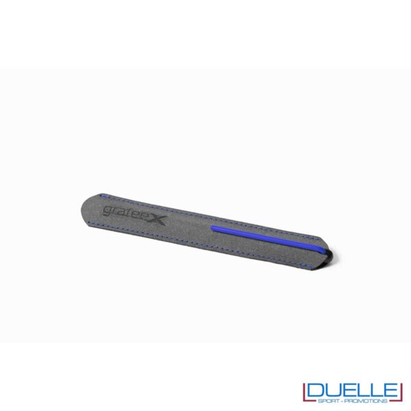 custodia matita in grafite clip blu