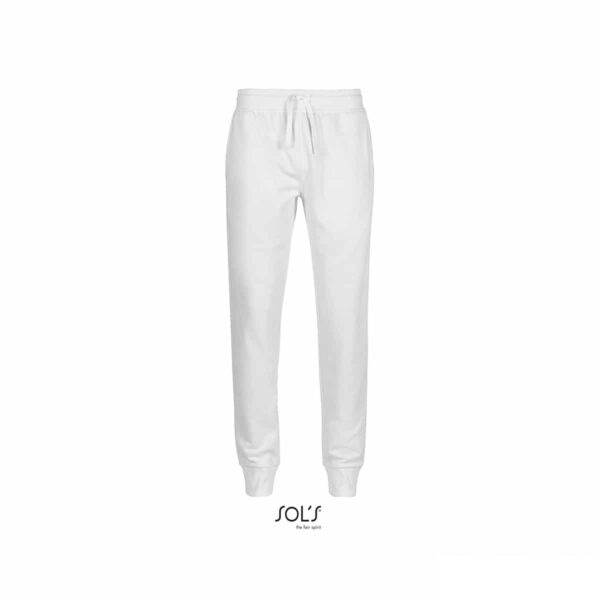 pantaloni bianchi da corsa slim fit