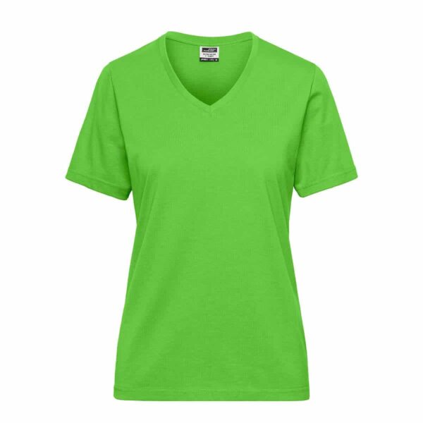 maglietta da lavoro lavaggio intensivo da donna colore lime