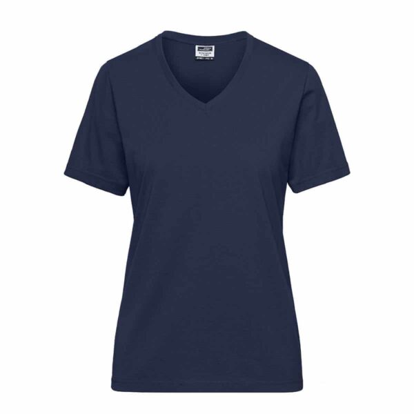 maglietta da lavoro colore navy per lavaggio 60°C da donna