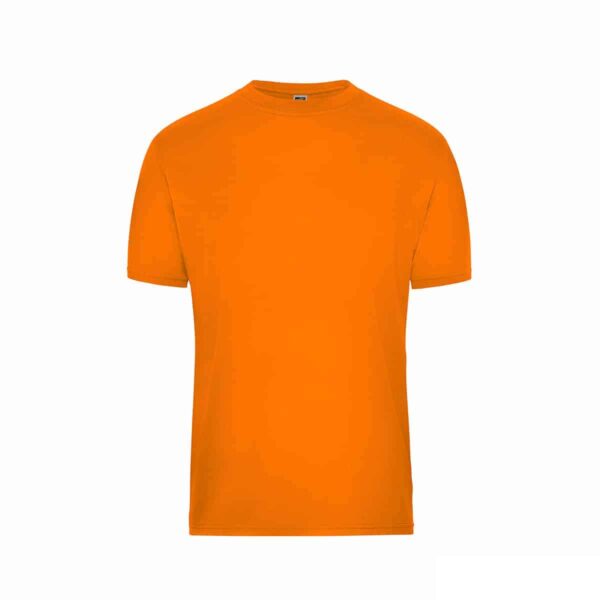 t-shirt arancione per lavoratore lavabile a 60°C