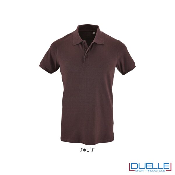 polo bordeaux uomo cotone ed elastan