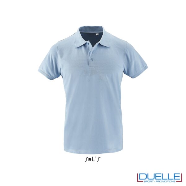 polo 220g/m2 cielo da uomo