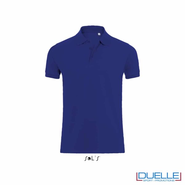 Polo uomo 220g/m2 blu coloniale