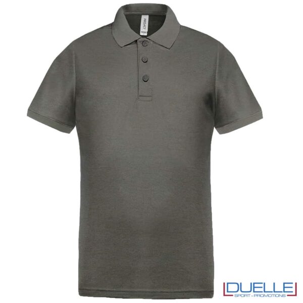 polo grigia tecnica uomo