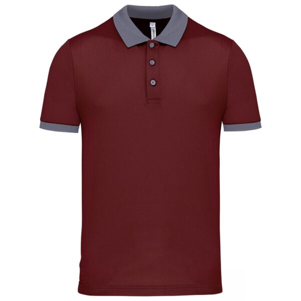 polo uomo vinaccia dettaglio grigio