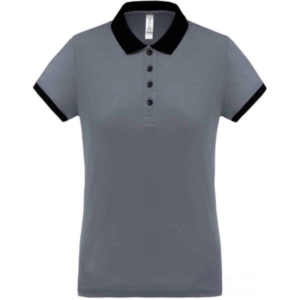 polo femminile grigia e nera cool plus