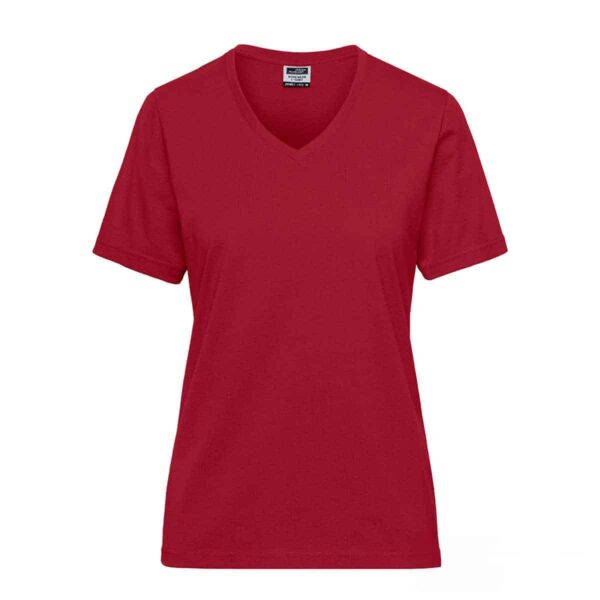 maglia rossa femminile lavaggio aziendale
