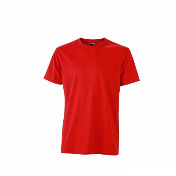 t-shirt rossa indeformabile per lavoro