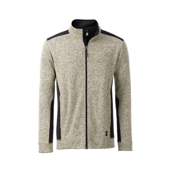 felpa professionale avorio in pile con softshell