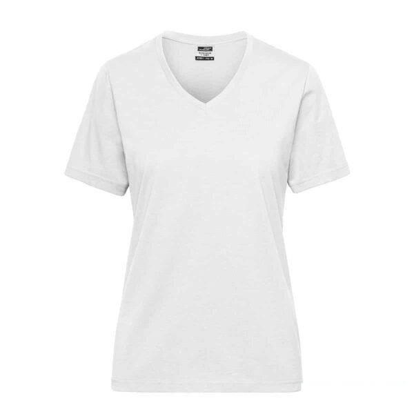 t-shirt bianca da donna lavabile a 60°C