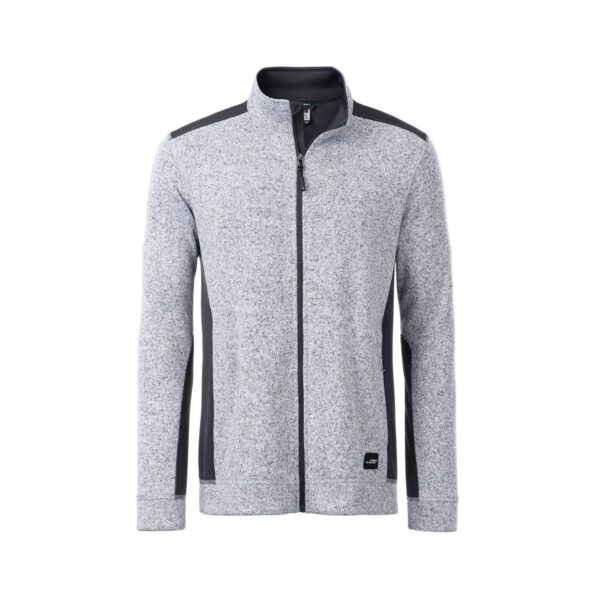 felpa bianca con dettagli softshell e zip