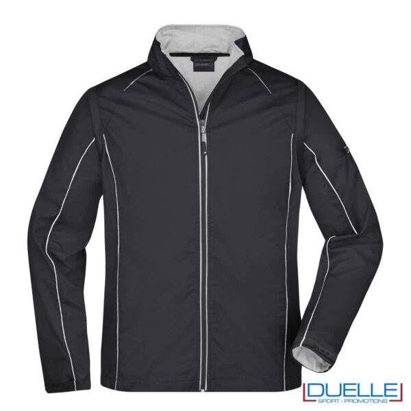 giacca femminile softshell nero-grigio