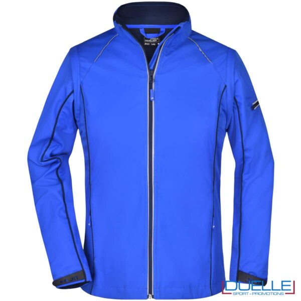 giacca softshell da lavoro blu royal-navy