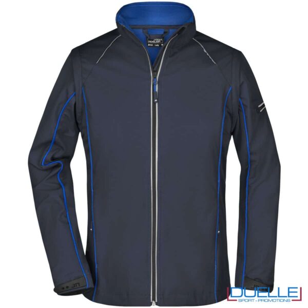 giacca softshell da lavoro colore navy