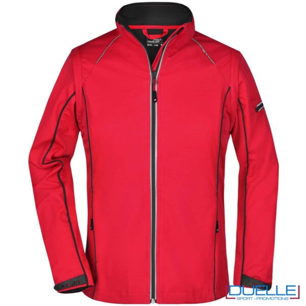 giacca rossa softshell profesionale