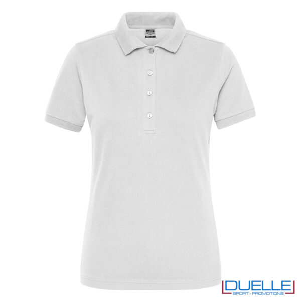 polo bianca da lavoro da donna