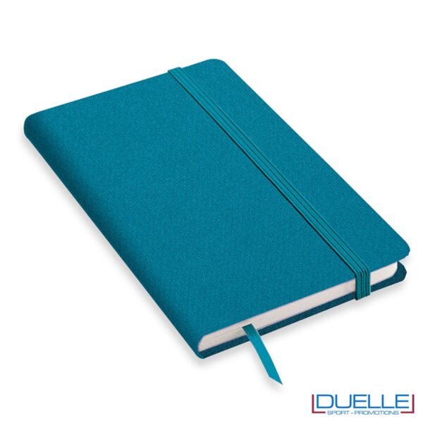 block notes con copertina rigida azzurro melange