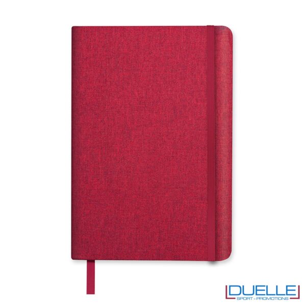 block notes copertina rosso melange