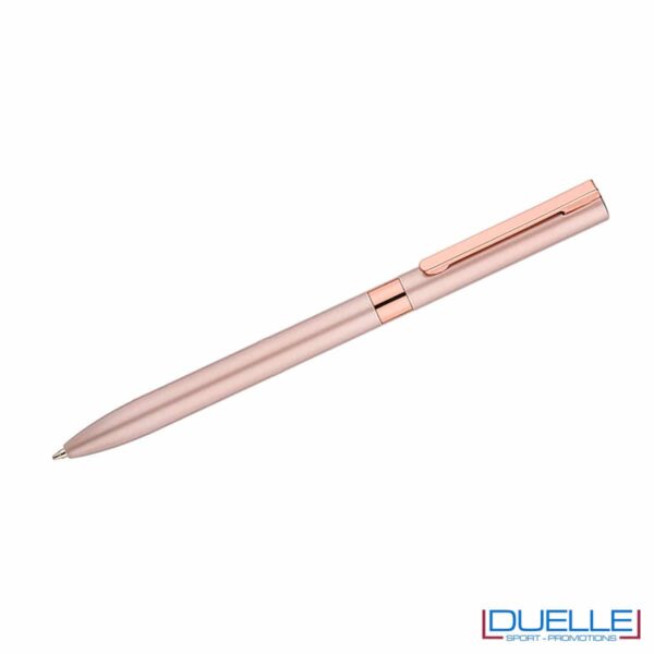 Penna elegante in metallo rosa