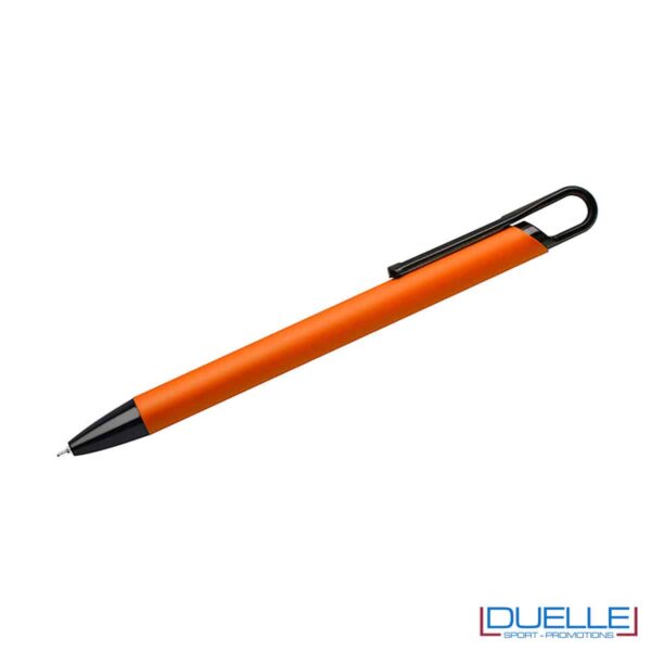 penna soft touch arancio e semi gel personalizzata