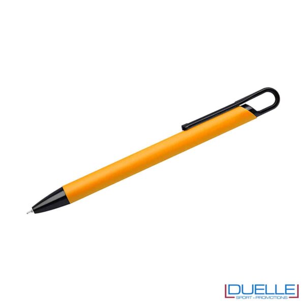 penna gialla soft touch con refill semi gel