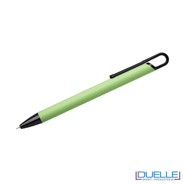 penna verde chiaro con soft touch e semi gel