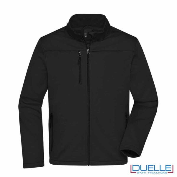 giacca sportiva softshell in R-PET nera