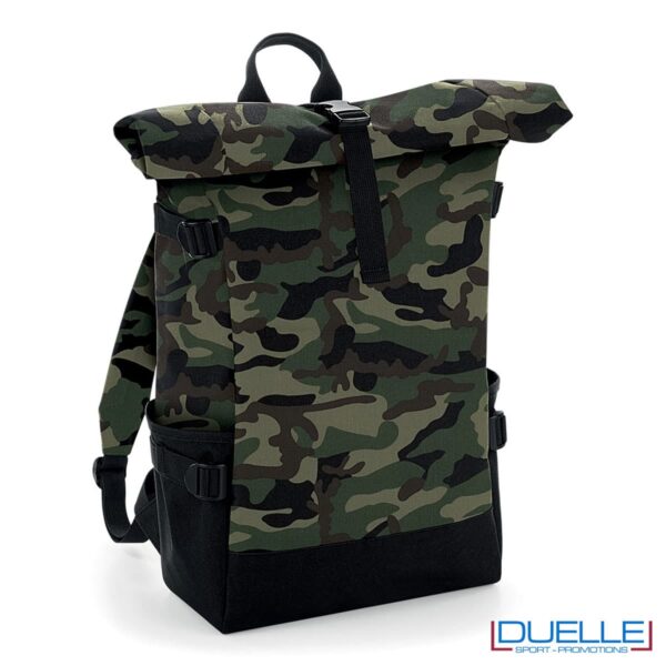 zaino porta pc roll-top camo