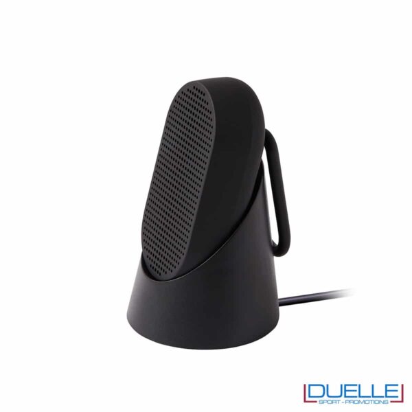 speaker nero bluetooth con moschettone