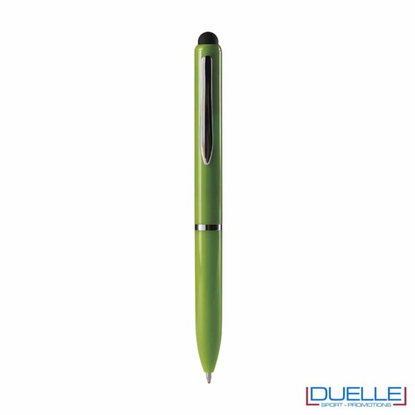 penna verde chiaro a sfera con touch screen