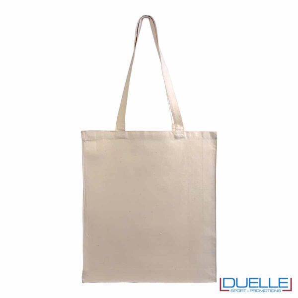 shopper naturale con soffietto 220g/m²