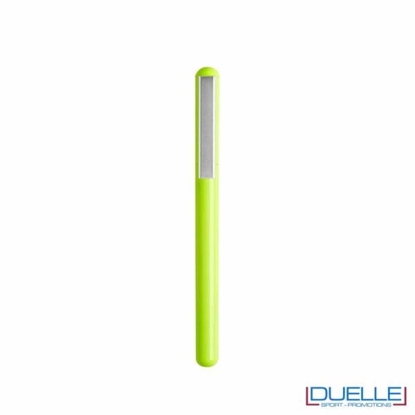 Penna giallo fluo con memoria USB-C da personalizzare