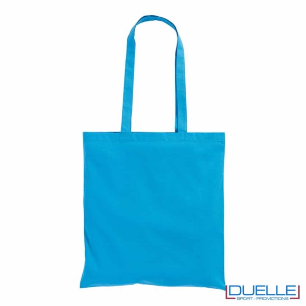 shopper in cotone 220 g/m² azzurro