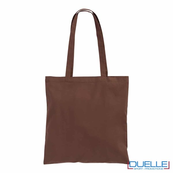 shopper in cotone 220 g/m² marrone