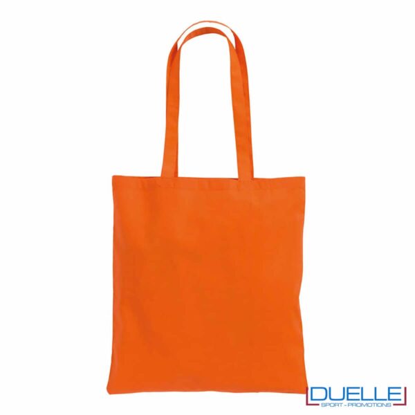 shopper arancio in cotone 180 g/m²