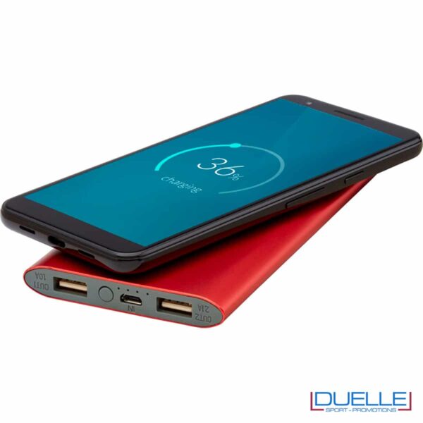 Power bank rosso 8000 mAh