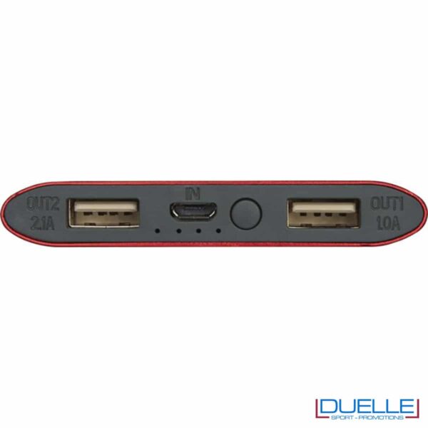 power bank wireless 8000 mAh rosso