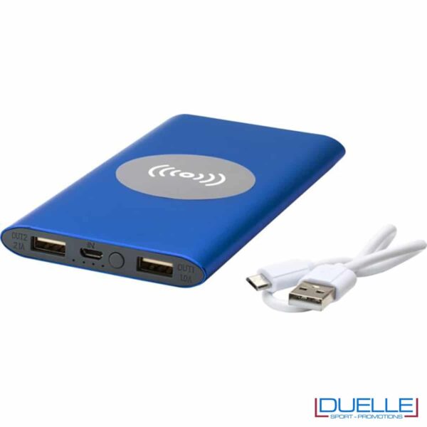 powerbank blu 8000 mAh wireless