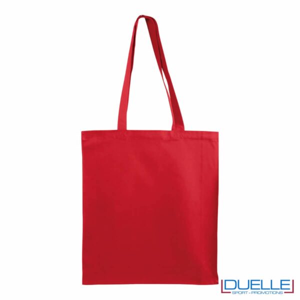 shopper rossa con soffietto 180 gr