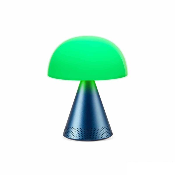 lampada led verde con speaker