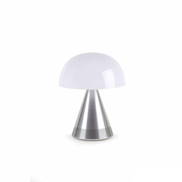 Lampada LED argento con speaker