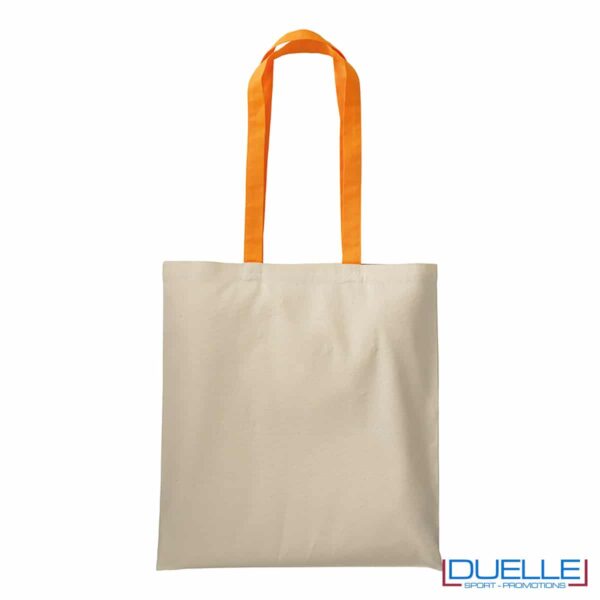 shopper con manici arancione 220 g/m
